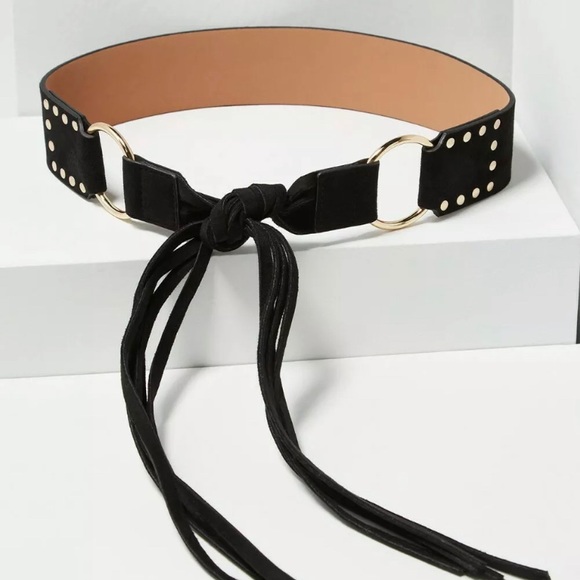 BCBGMaxAzria Accessories - NWT BCBG Faux Suede Fringe Belt M/L Original$78.00